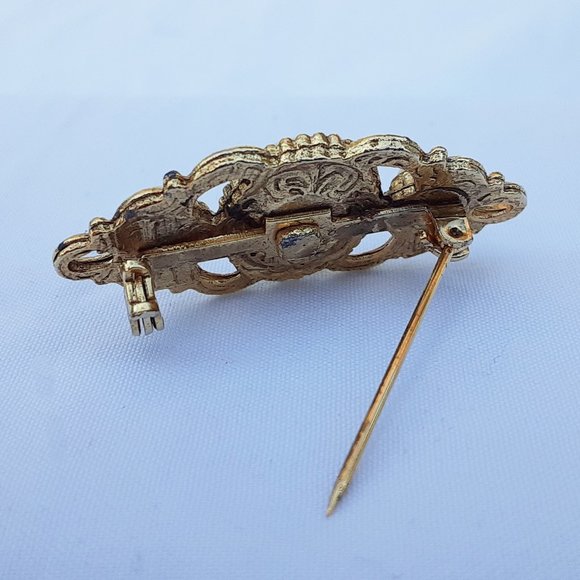 VINTAGE 1980s Gold and Pearl Scatter Pins Set - Picture 9 of 10